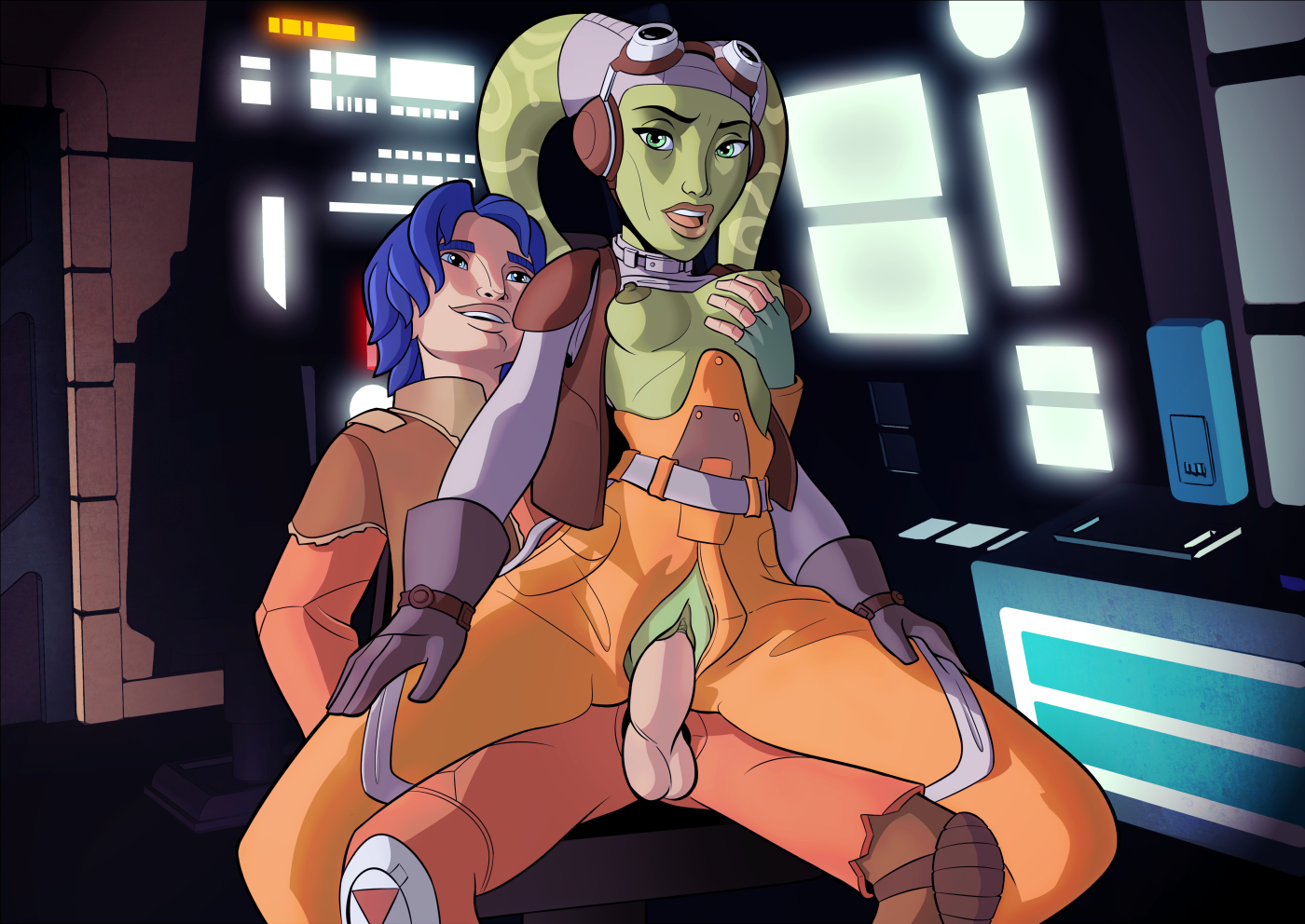 Star Wars Rebels Hera And Ezra By Mistermultiverse Hentai Foundry