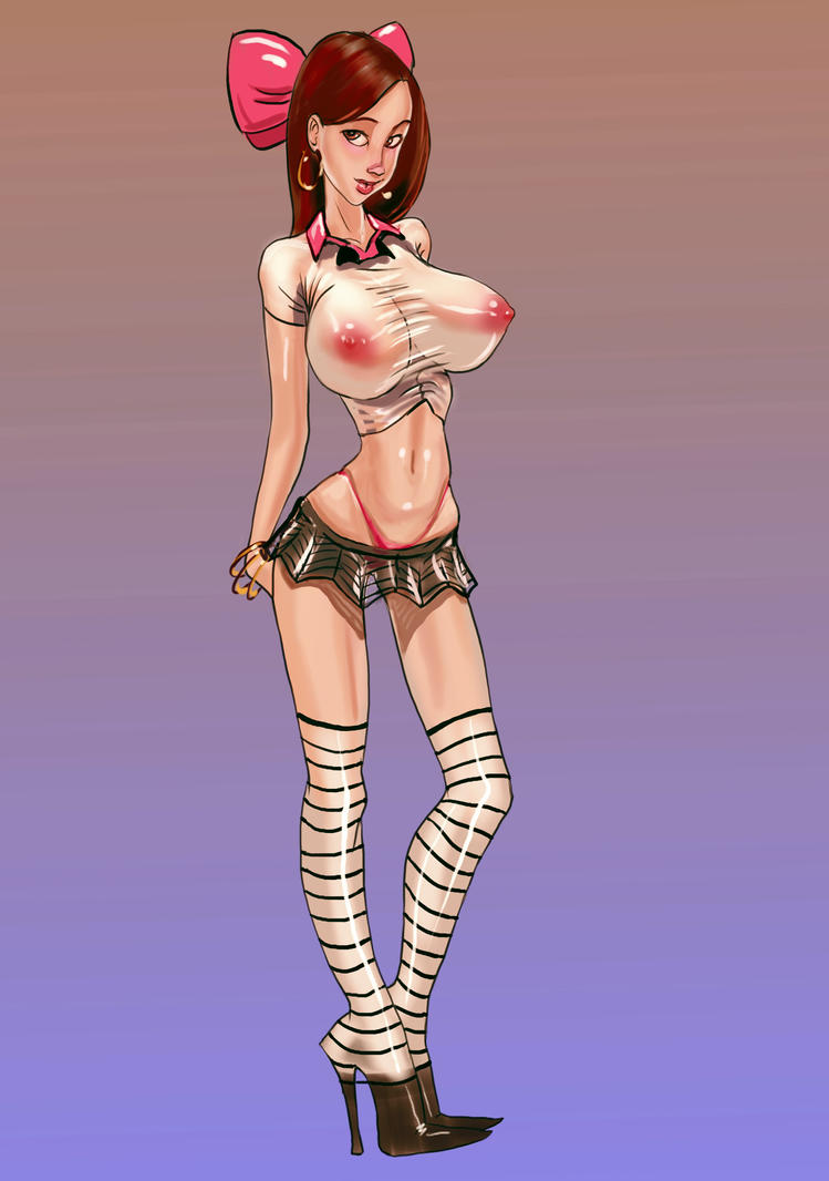 Skinny Big Tits Anime Girl Blackboxxx