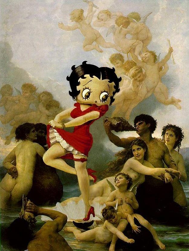 Mind Twisting Art Cartoons Mixed Into Classic Paintings