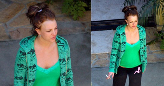 Britney Spears Smoking At Her Home In La Popsugar Celebrity