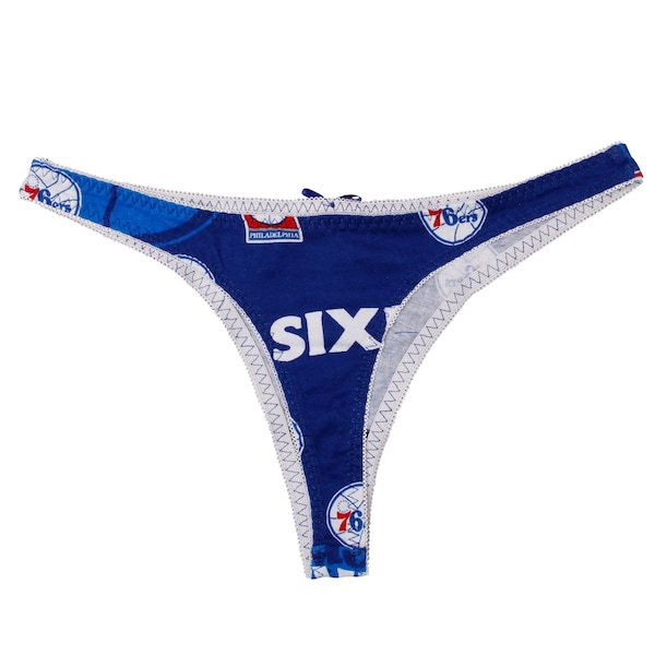 Philadelphia 76ers Womens 2 Pack Knit Thong Underwear Royal Blue