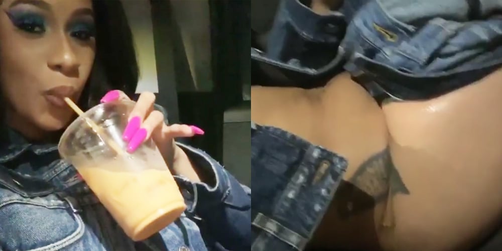 Cardi B Takes Her Jeans Off In The Car Because Theyre Too