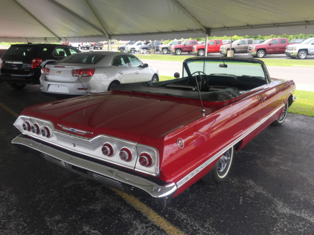 1963 Chevy Impala Ss Convertible 409 4 Speed Rare Find For Sale In