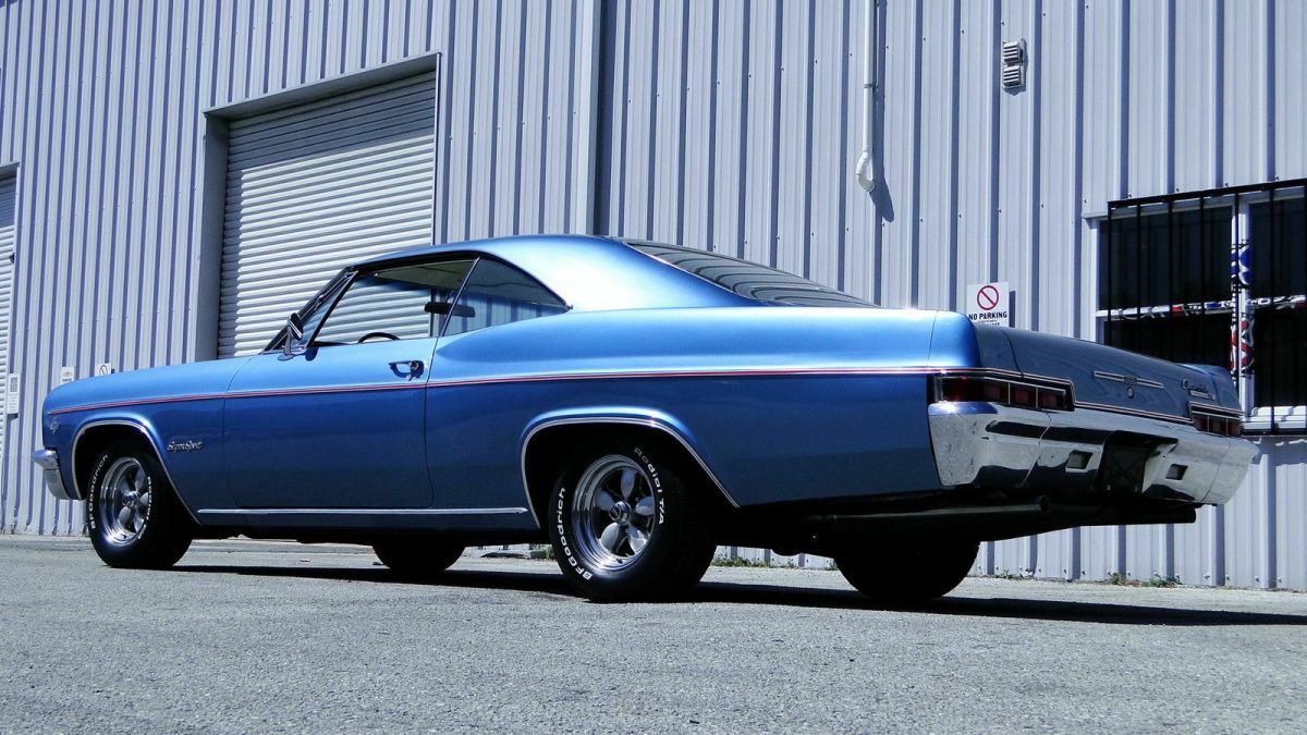 1966 Chevrolet Impala Ss California Car Marina Blue 327275hp 4 Speed