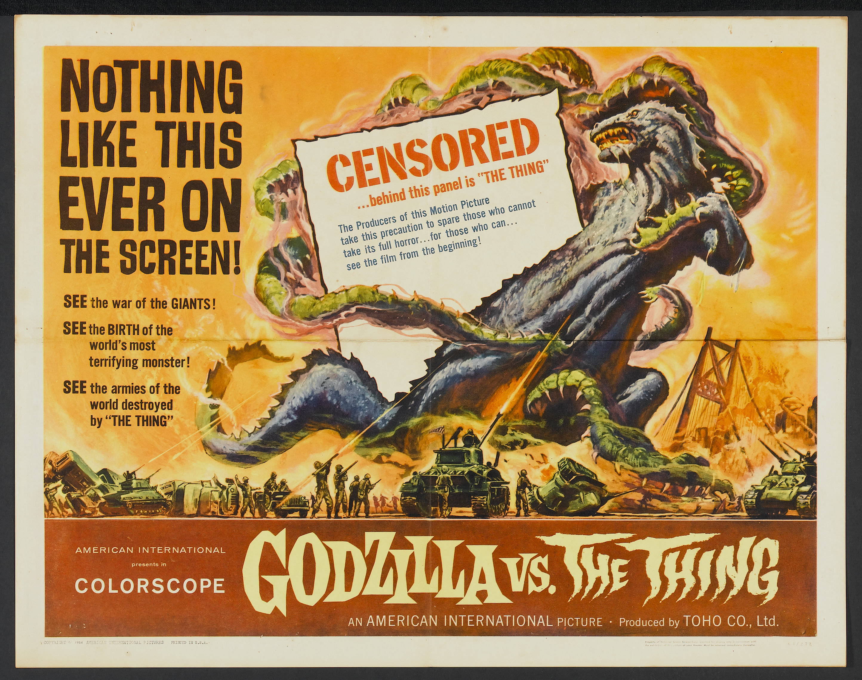 Godzilla Vs The Thing American International 1964 2 Godzilla Vs
