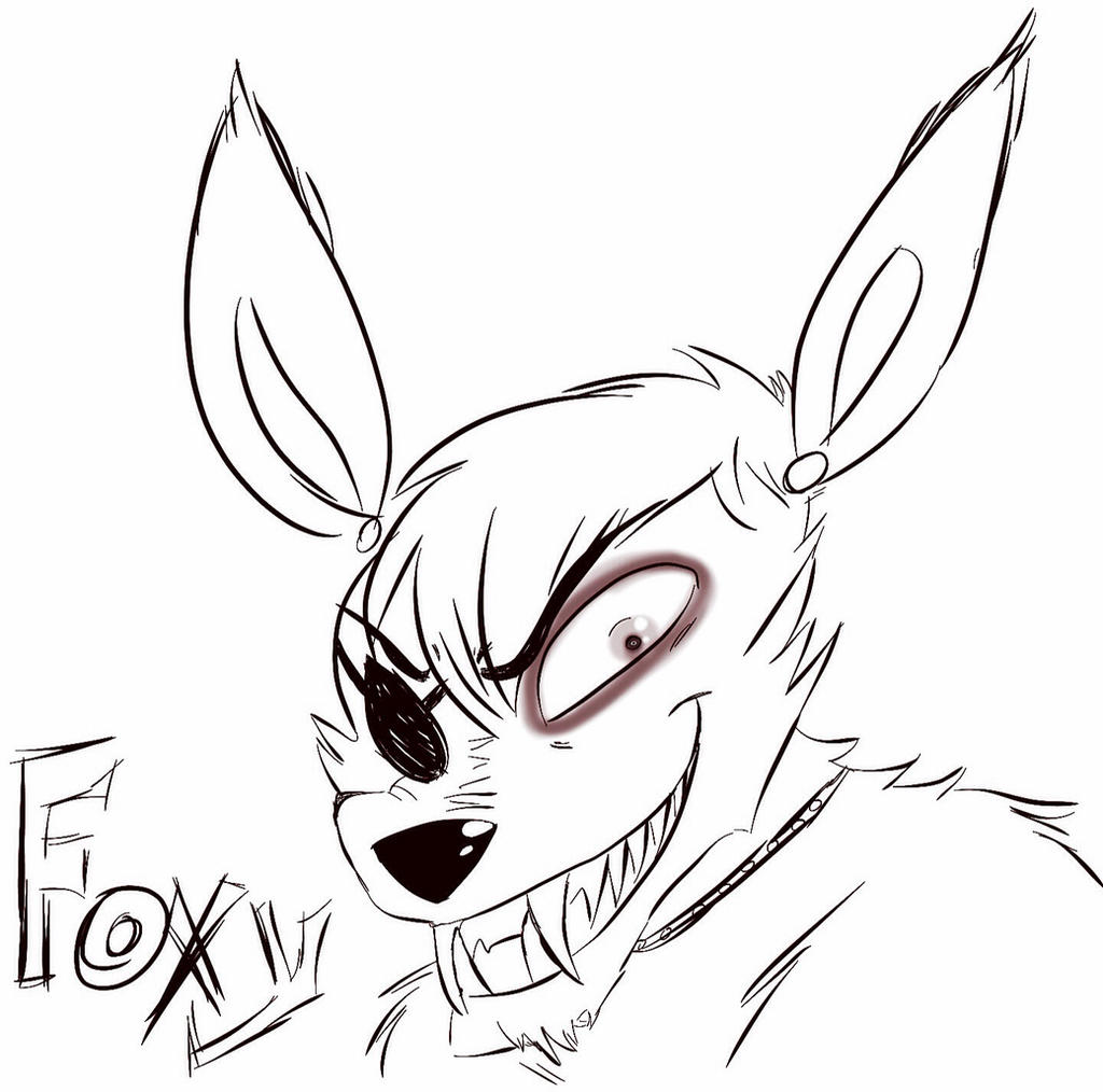Cute F Naf Foxy Coloring Page Coloring Pages