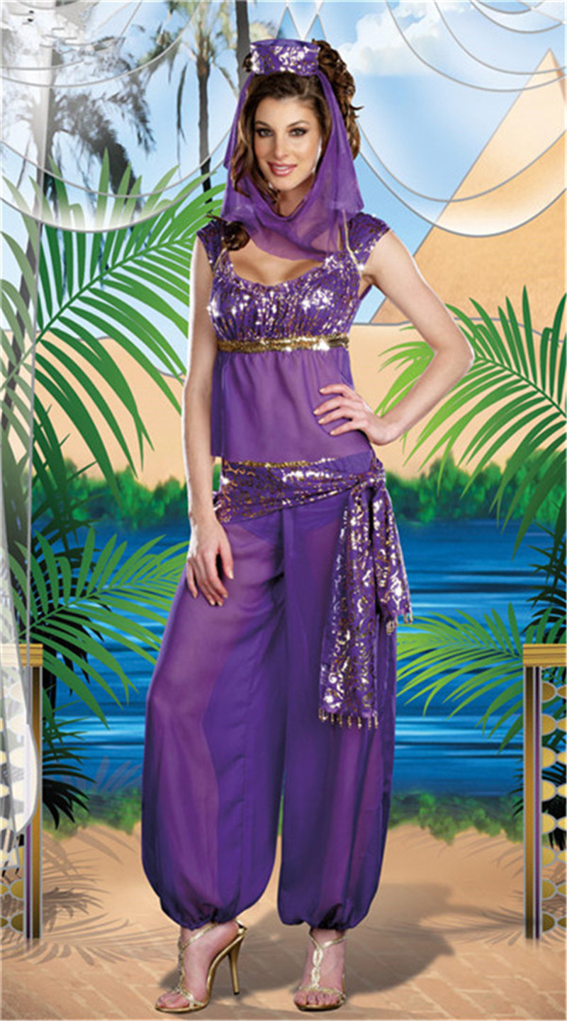Hotsexy Arabic Dance Costume Sexy Goddess Genie Jasmine Aladdin