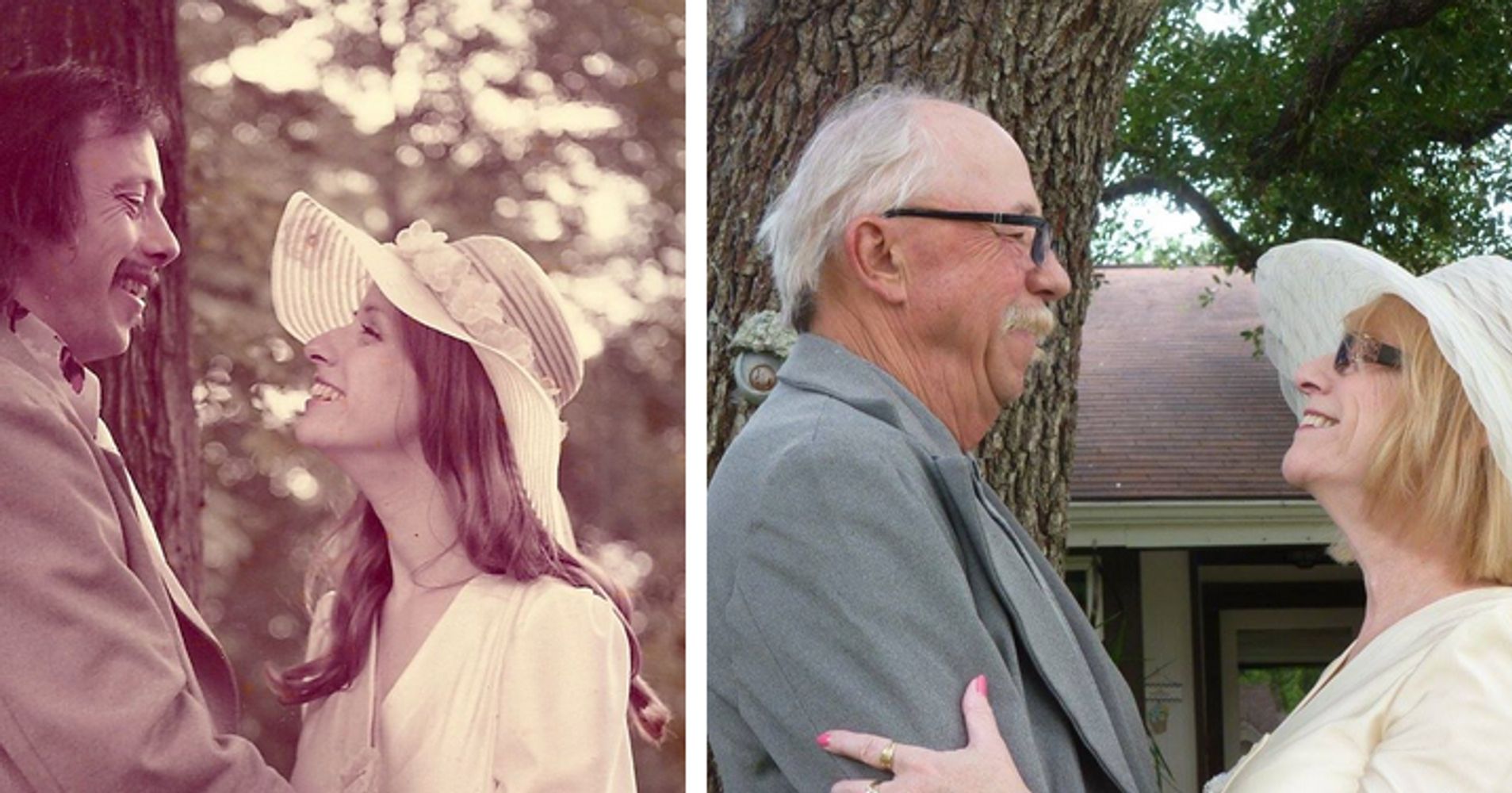 Ageless Couple Recreates Wedding Photos 40 Years On Huffpost