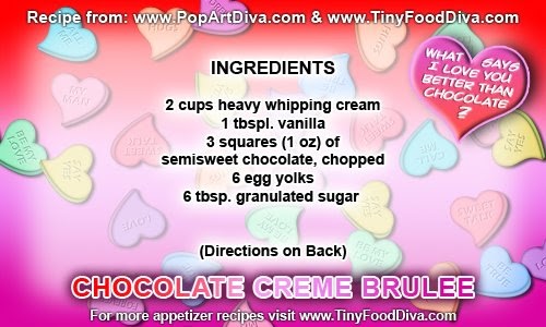 The Diva Of Tiny Foods Valentines Day Chocolate Creme