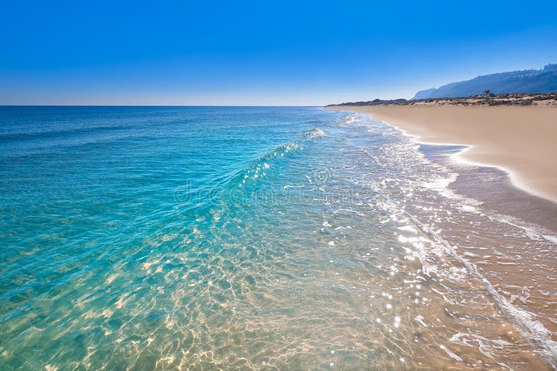 El Carabassi Beach In Elx Elche Of Alicante Stock Image Image Of