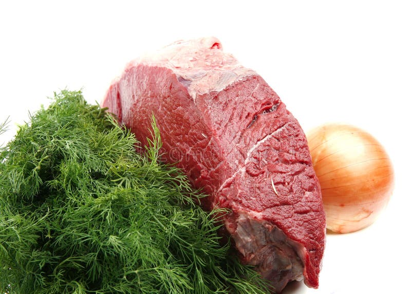 Huge Meat Chunk Stock Image Image Of Angus Lean Isolated 14966623