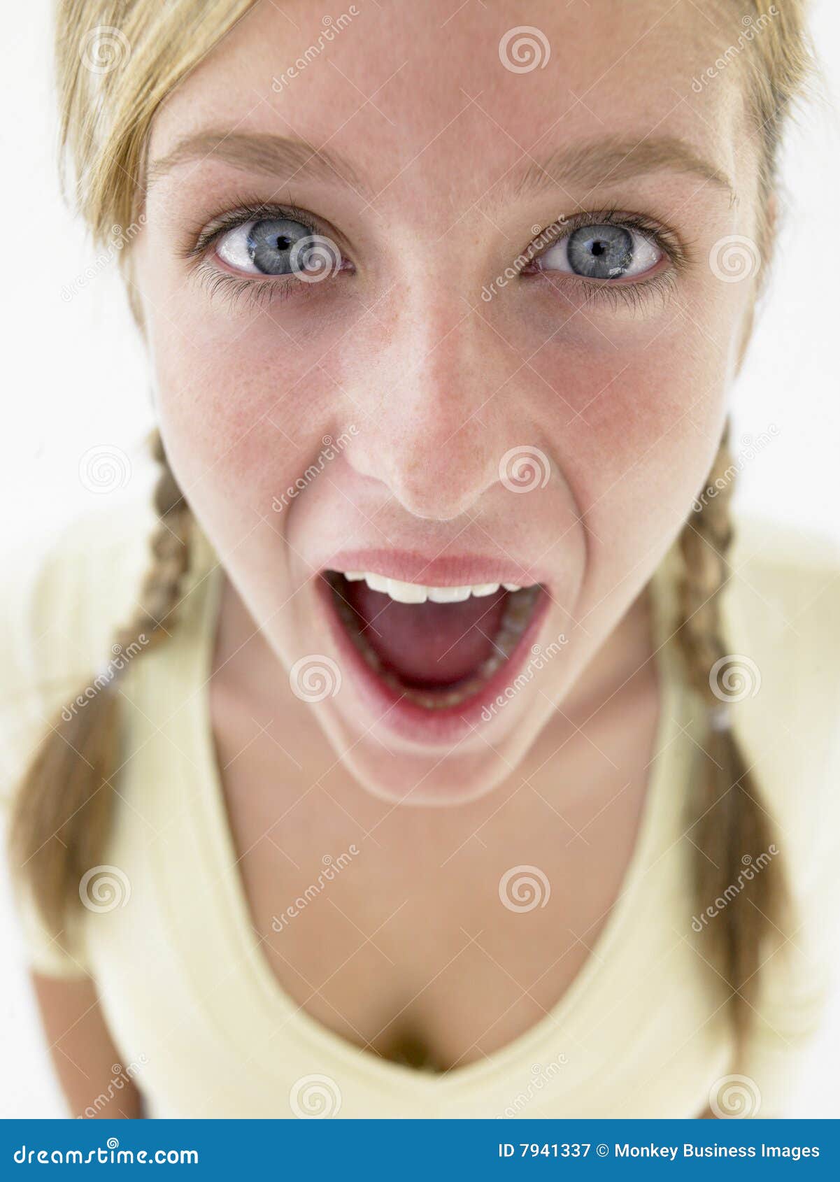 Teenage Girl Looking Shocked Stock Image Image Of Person