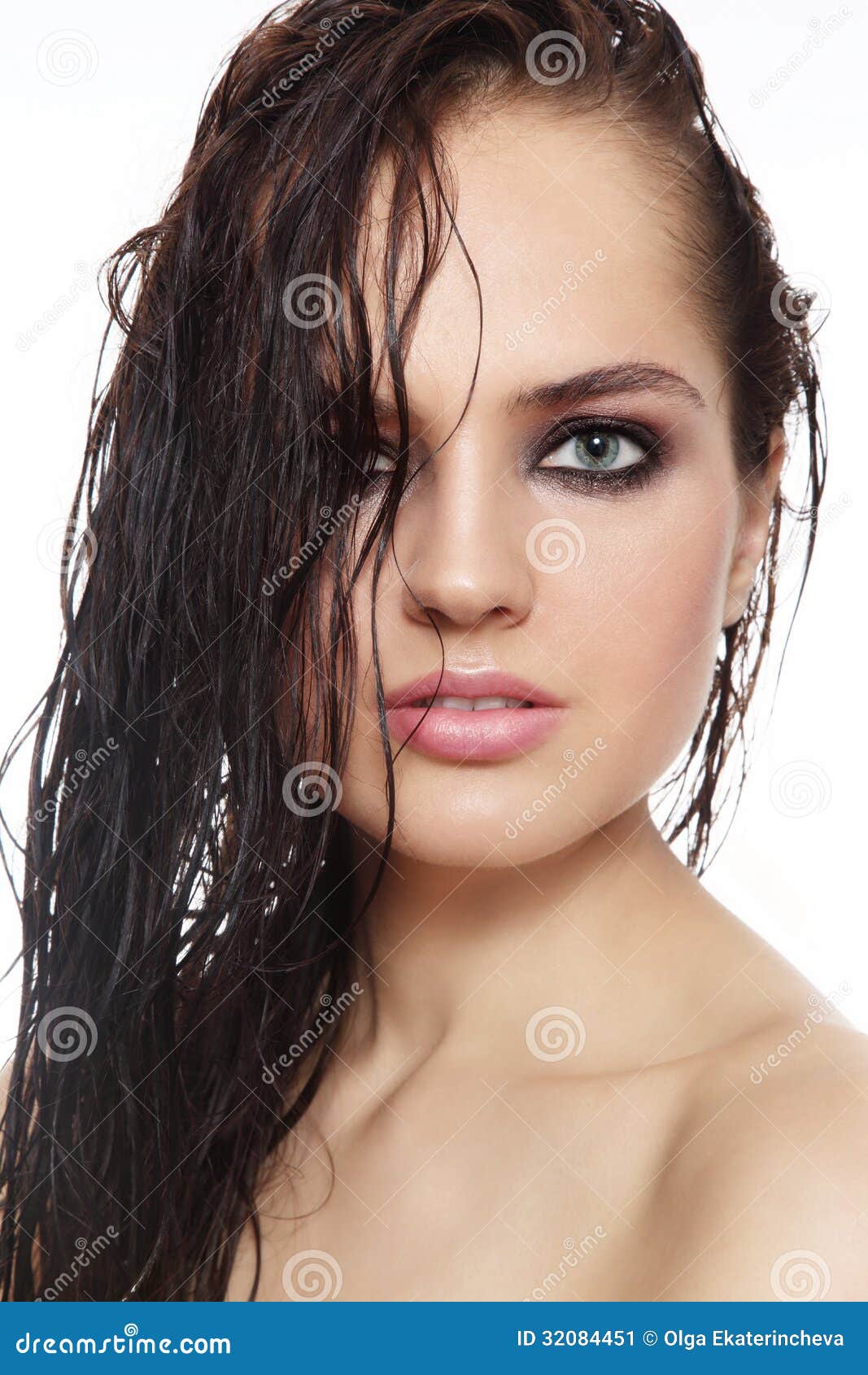 Wet Hair Stock Image Image 32084451