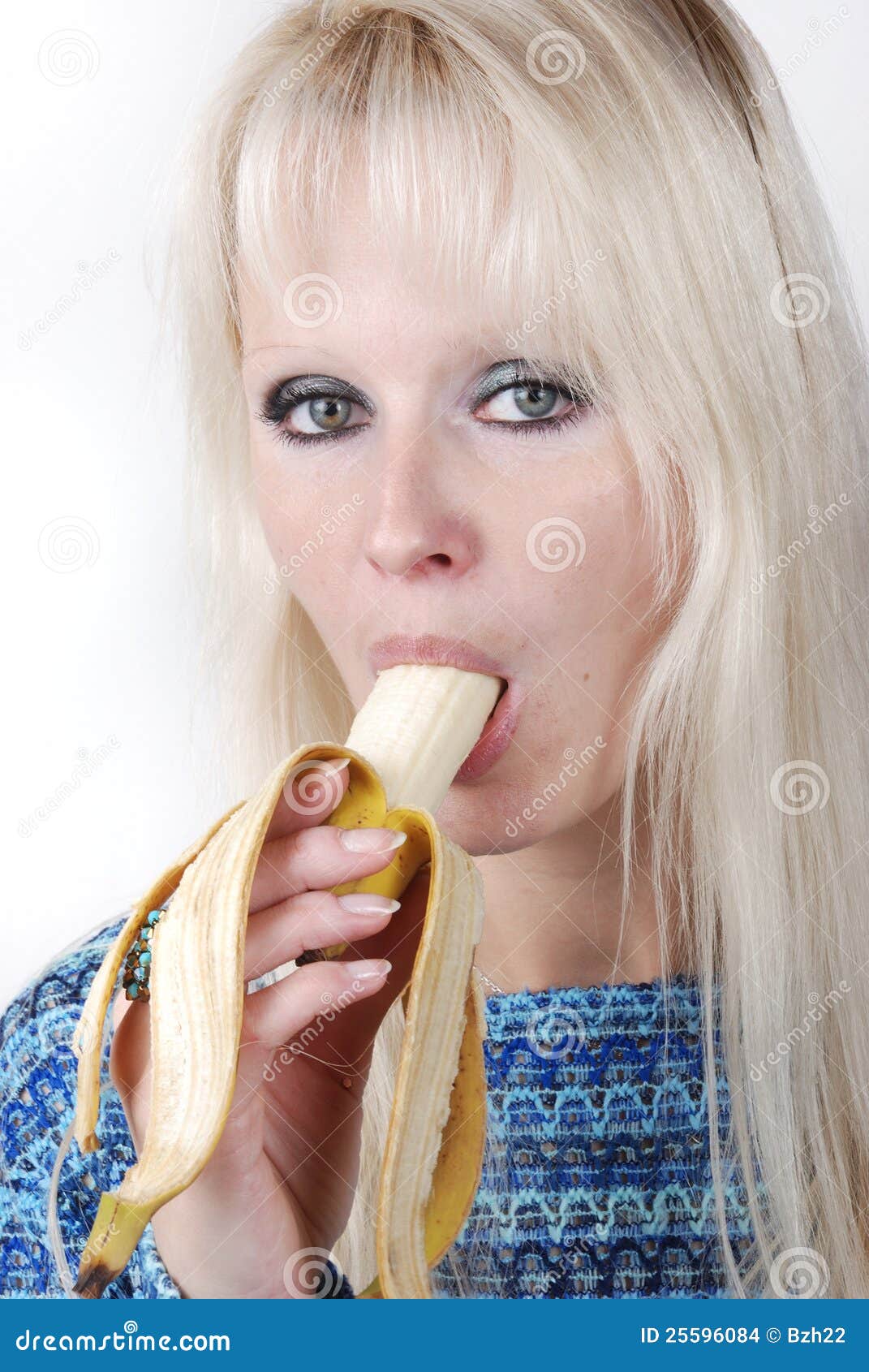 Kobieta Target4131 Banana Zdjęcie Stock Obraz Złożonej Z Owoc