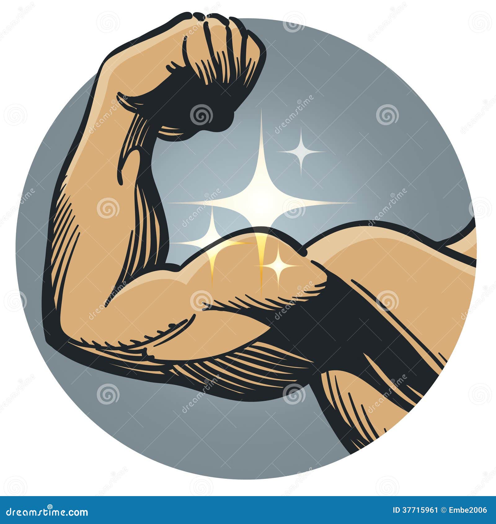 Strong Muscle Flex Stock Vector Illustration Of Hand