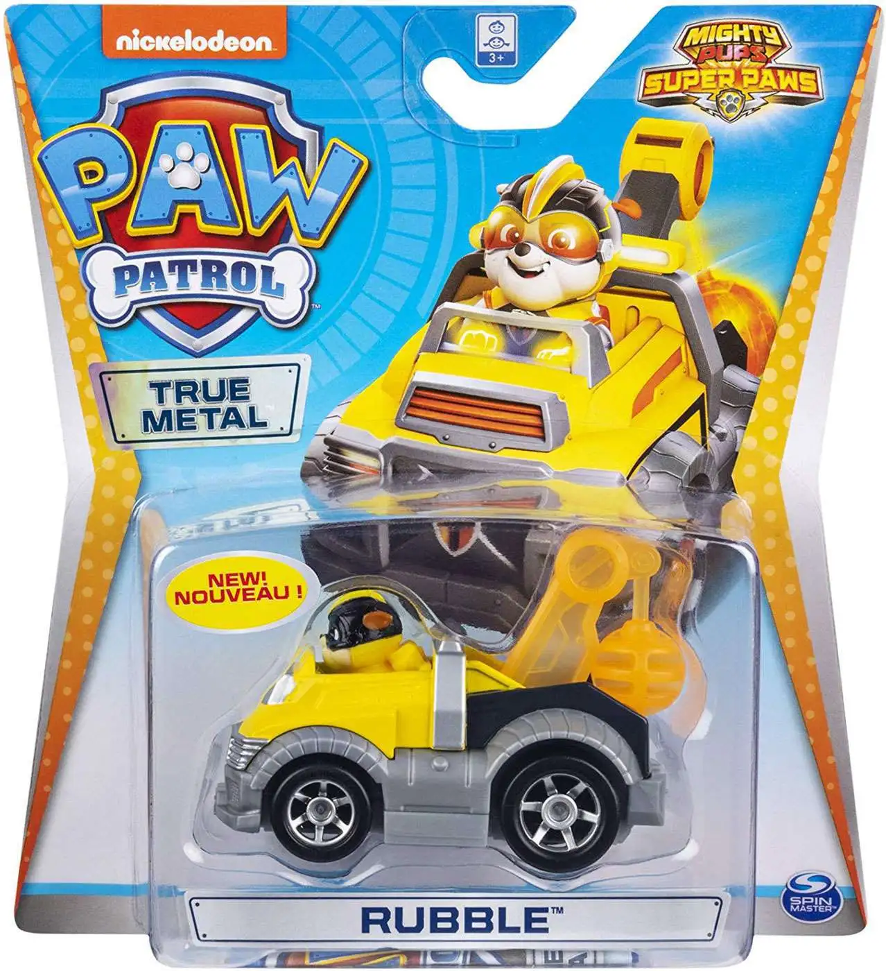 Paw Patrol Mighty Pups Super Paws True Metal Everest Diecast Car Mighty