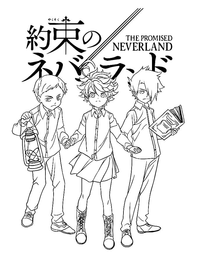 10 Desenhos De Norman The Promised Neverland Para Imprimir E Colorir