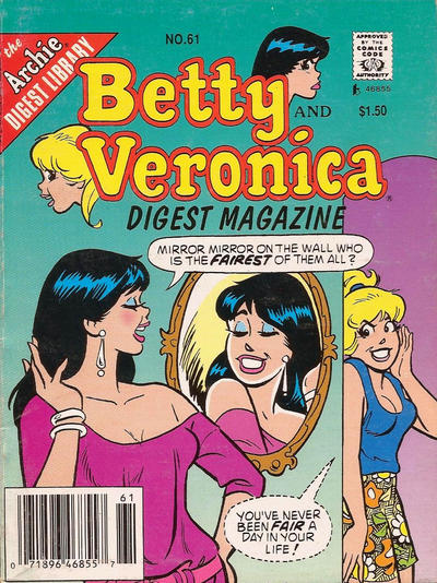 Betty And Veronica Digest 61 Comic Book Bandv 61