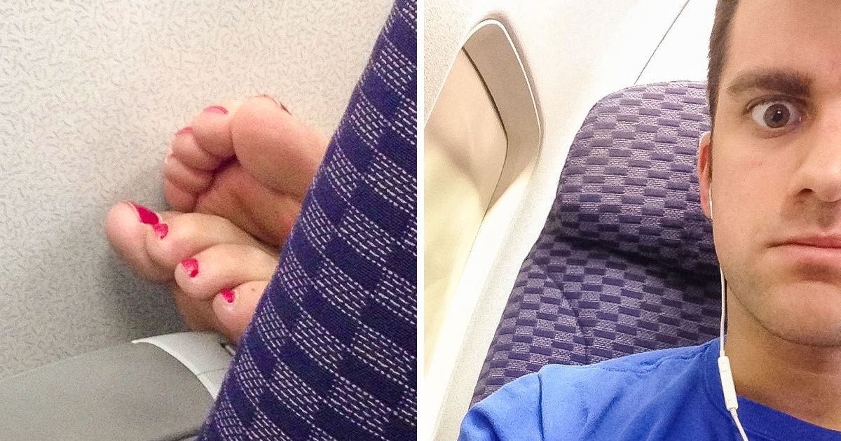 Why You Should Never Take Your Shoes Off On An Airplane