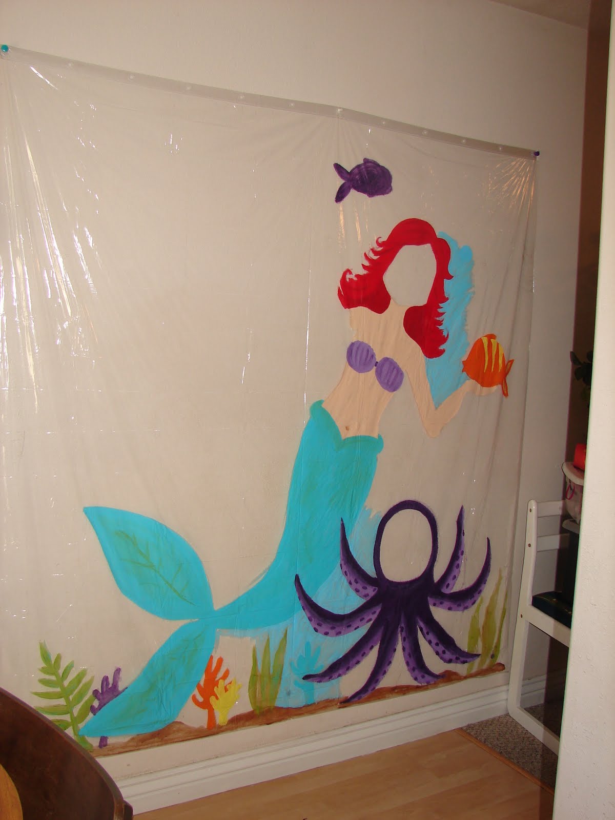 Sytyc Painted Shower Curtain A Girl And A Glue Gun