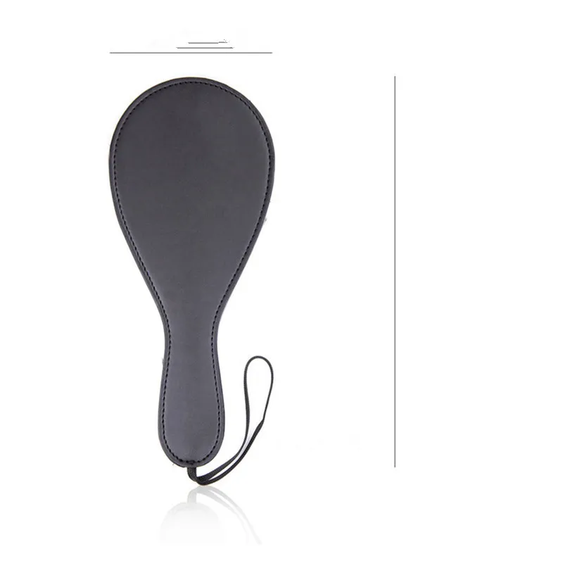 Factory Big Promotion Black Plush Round Tempo Spoon Leather Handle