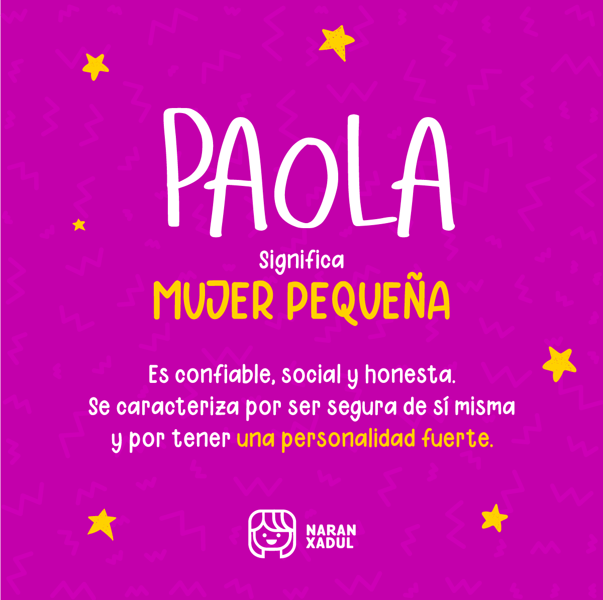 Etimologia De Tu Nombre Paula Y El Significado De Su Nombre Miniserie