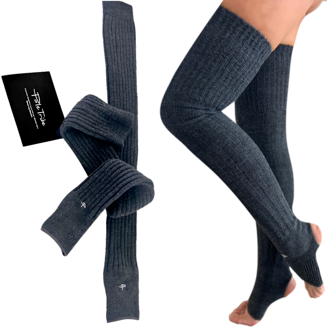 Thigh High Leg Warmers For Women With Silicon Medium Size Pole Tribe