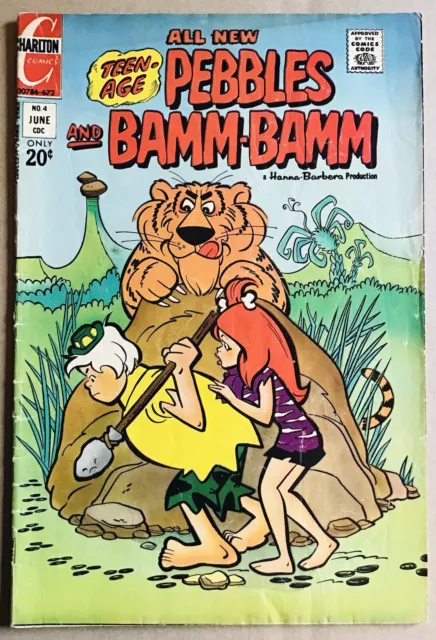 Pebbles And Bamm Bamm 4 “teen Age” 1972 Hanna Barbera Charlton