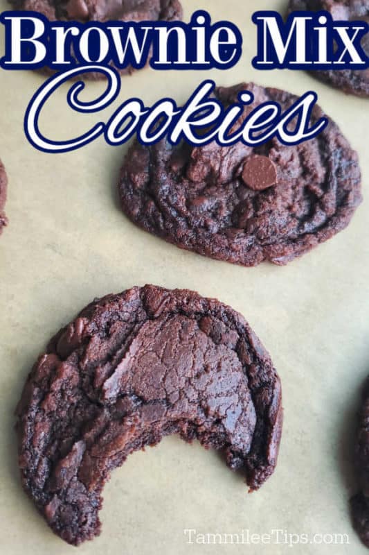 3 Ingredient Brownie Mix Cookies Recipe Video Tammilee Tips