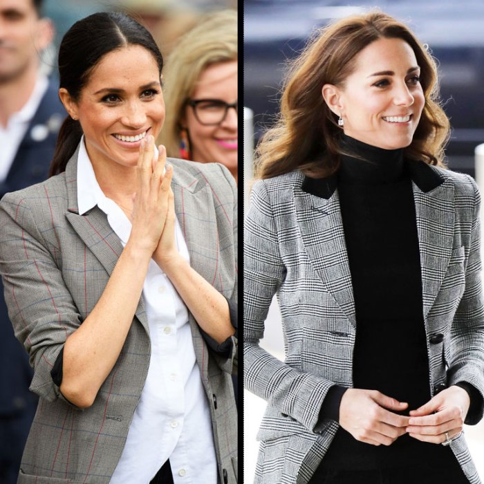 Kate Middleton Meghan Markle Wear Blazers See Style Difference