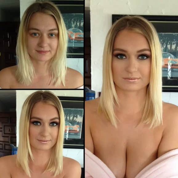 These Beforeafter Makeup Photos Prove Porn Stars Are Just