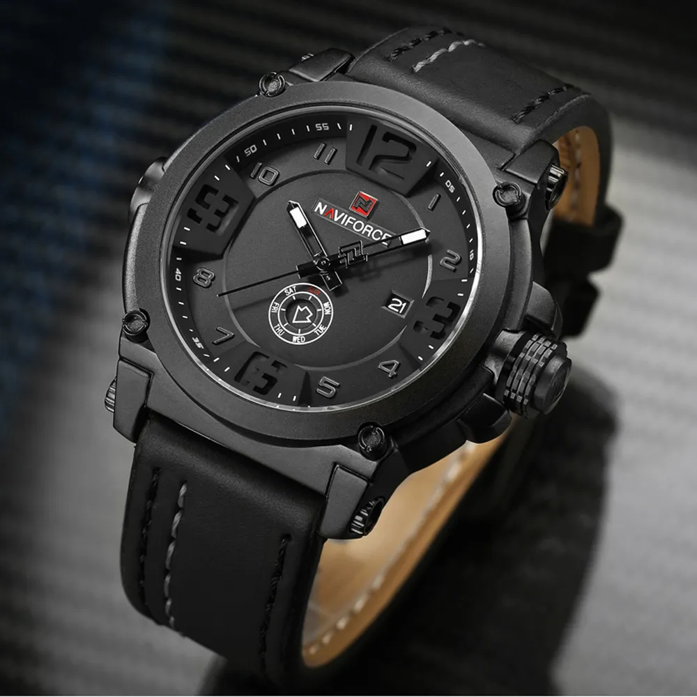 Naviforce Mens Watches Top Brand Luxury Sport Quartz Watch