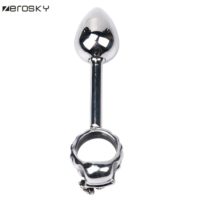 Zerosky Sex Toys Anal Plug Skull Ring Butt Plug Sex Toy