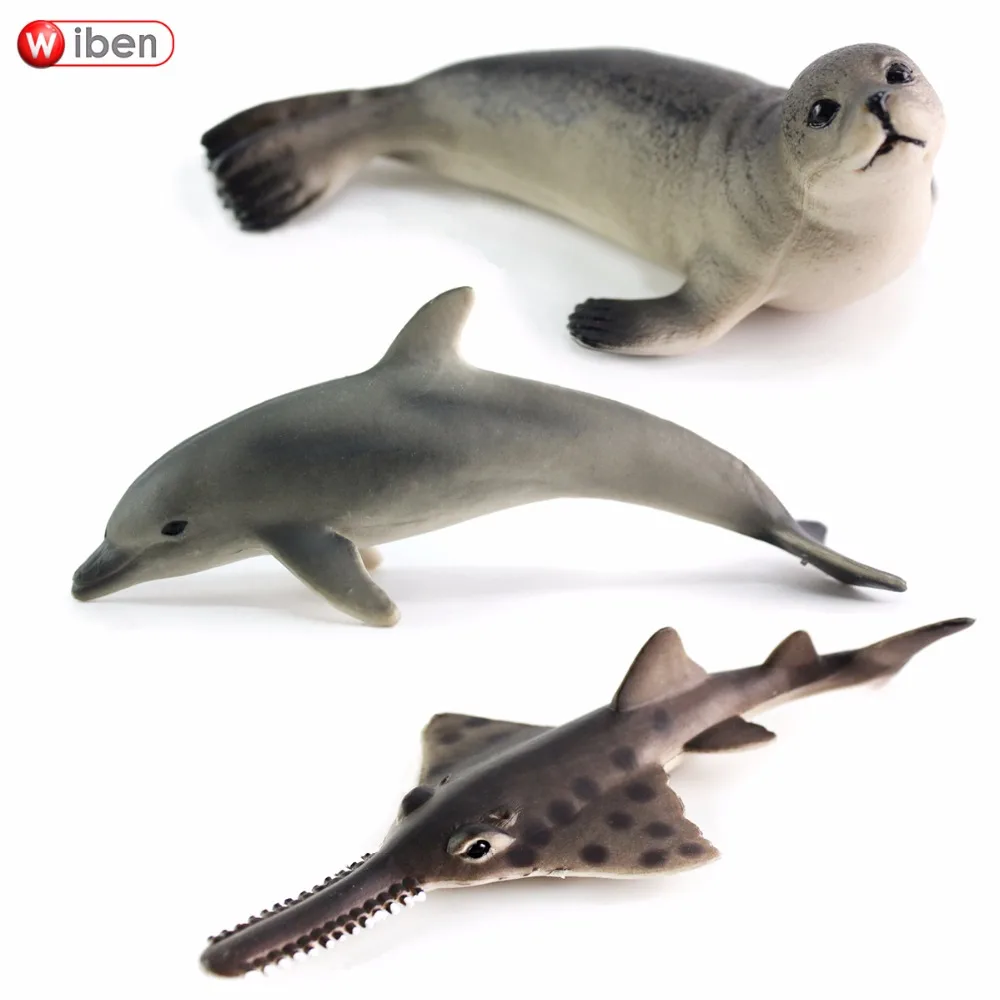 Wiben Hot Toys Sea Life Fur Seal Oceanic Dolphins Sawfish Simulation