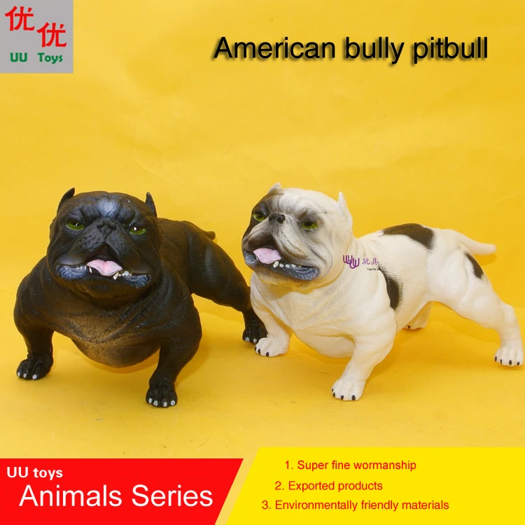 Hot Toys American Black And White Bully Pitbull Bully Dog Simulation