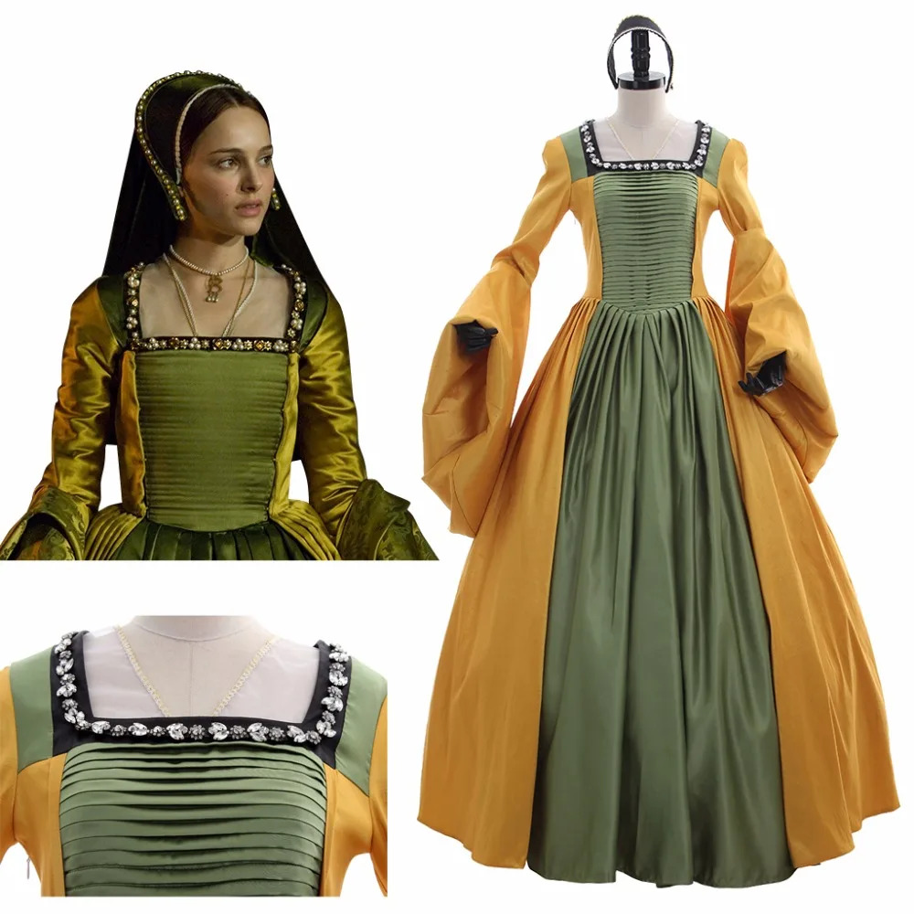 Padme The Other Boleyn Girl Mary Boleyn Cosplay Costume Dress Adult