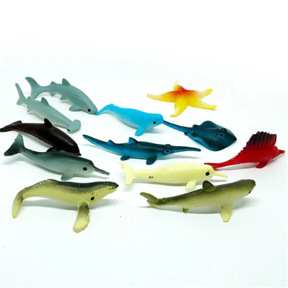 Wholesale 5pcsset Plastic Sea Marine Animal Figures Ocean Creatures