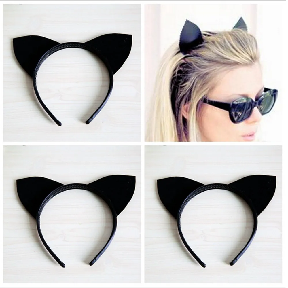 Sexy Black Cat Ears Headband Party Holiday Party Hoop Cute