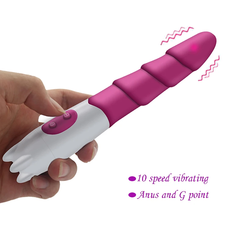 Silicone Vibrating Toys10 Speed Mute Vibrator Dildoadult