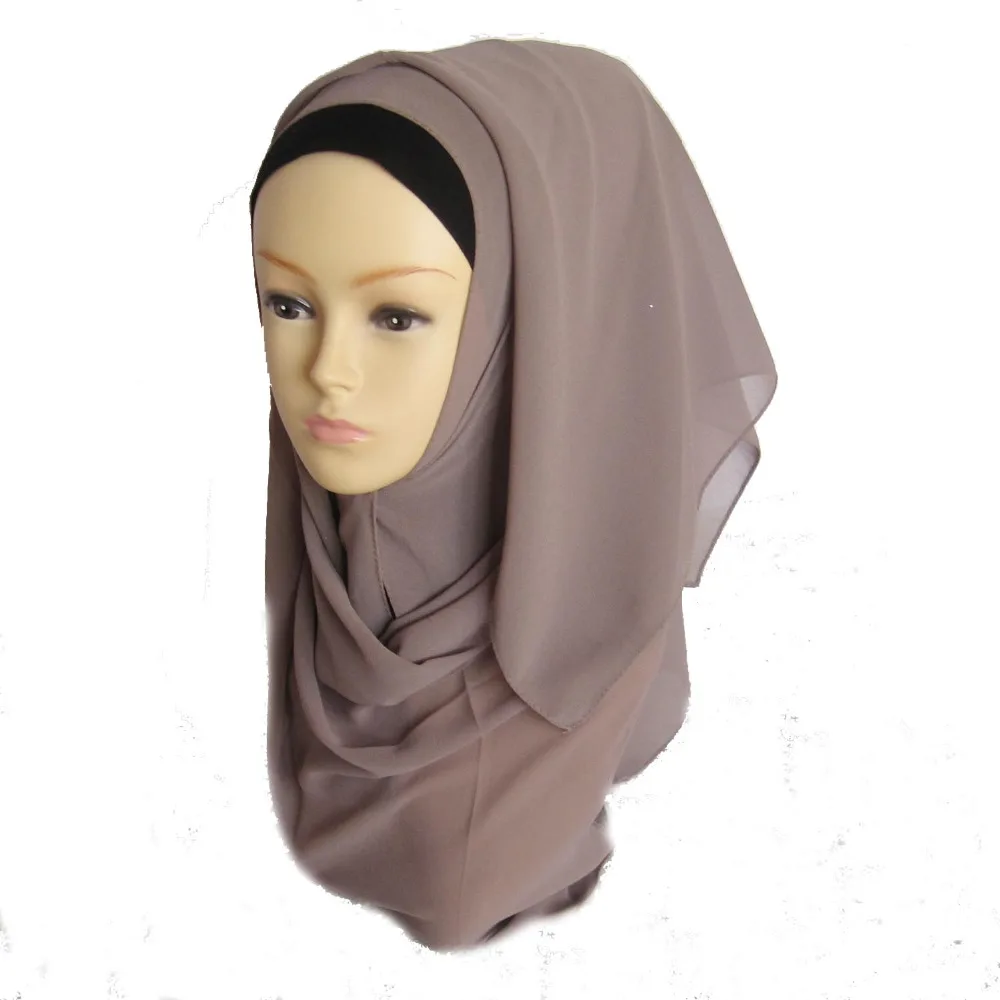 Muslim Hijab Islamic Women Shawl Plain Oversized Maxi Hijab Bubble
