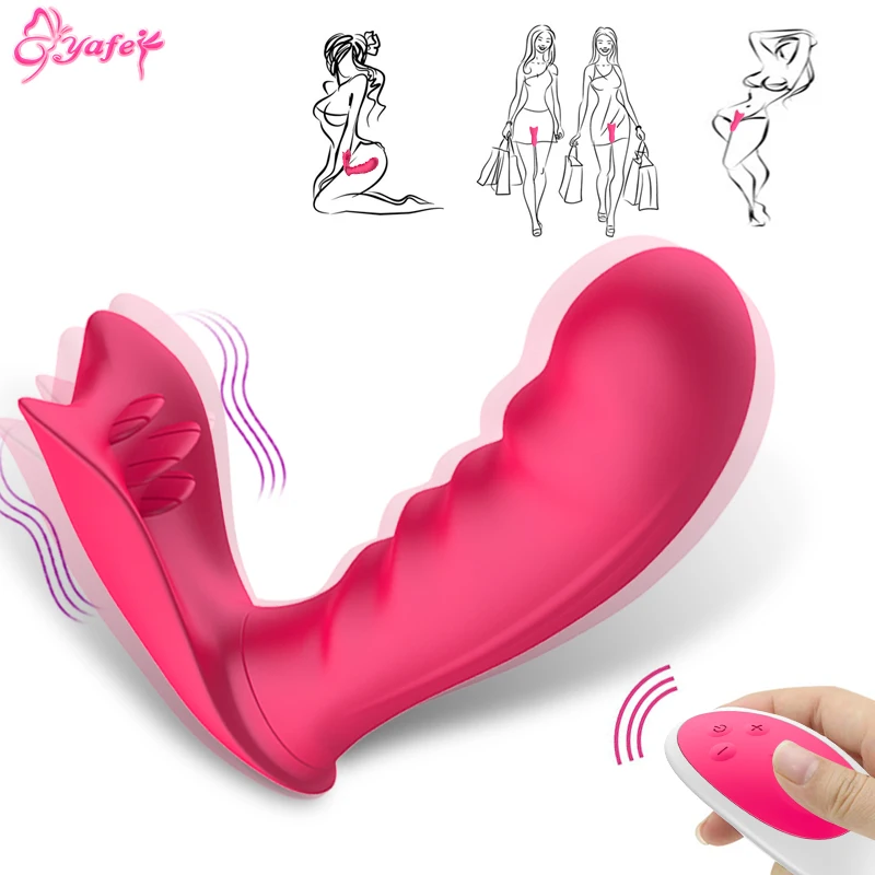 10 Speed Vibrating Panties Butterfly Strap On Dildo