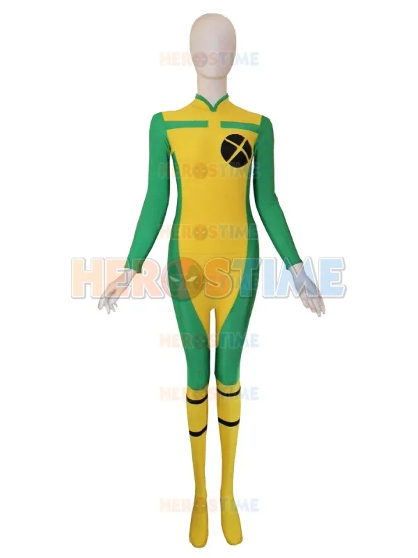 2015 Newest X Men Rogue Costume Halloween Cosplay Spandex X Men