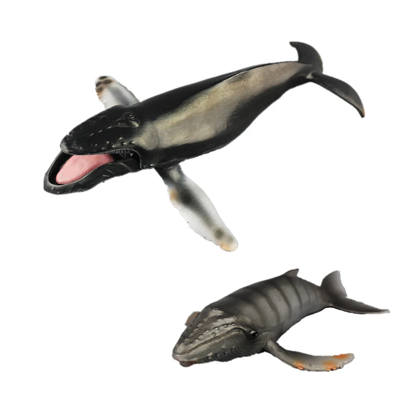 2 Sizes Humpback Whale Figures Fish Animal Whales Action Figures