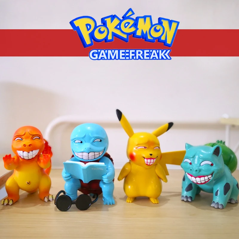 10 15cm Pokemon Funny Game Freak Pikachu Bulbasaur Charmander Squirtle