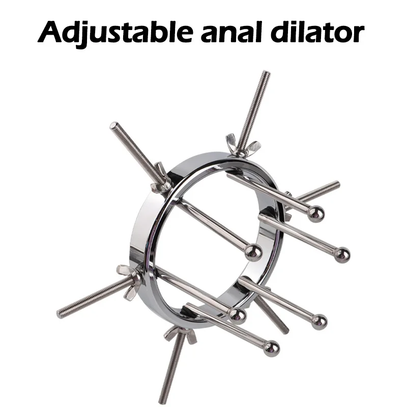 Extreme Anal Vaginal Dilator Vaginal Speculum Mirror Adult Metal Anus
