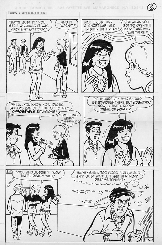 Betty And Veronica In Kelly Bs Betty And Veronica Comic Art Gallery Room
