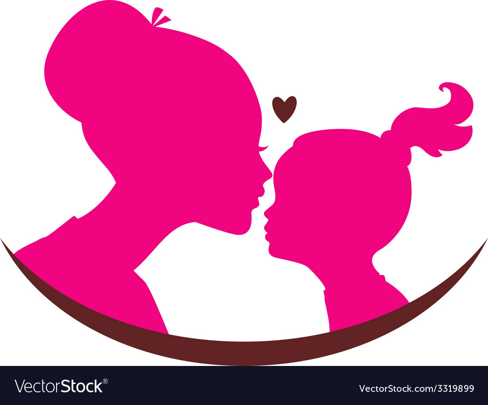 Mom And Daughter Love Royalty Free Vector Image