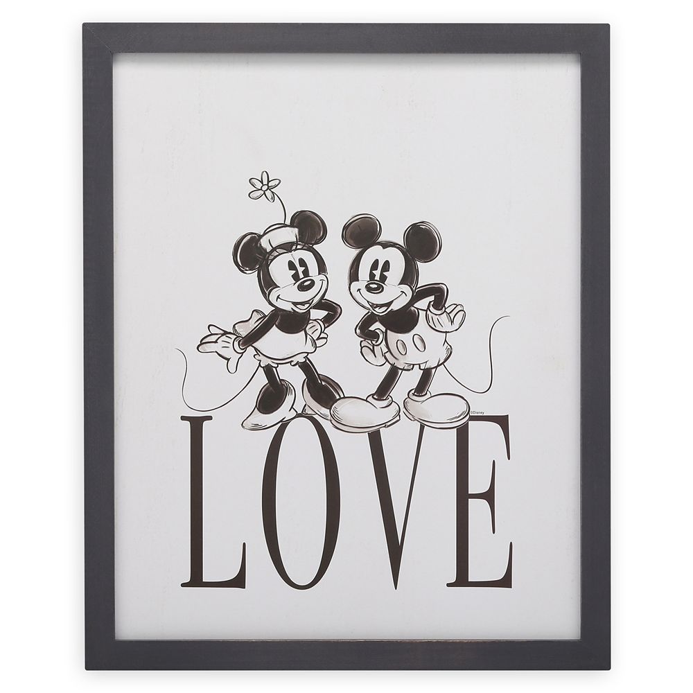 Mickey And Minnie Mouse Love Wall Decor Shopdisney