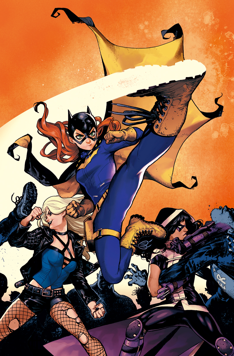 Batgirl Barbara Gordon Black Canary And Huntress Batman Drawn By