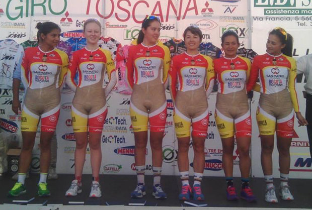 Colombian Womens Cycling Team Unveil Nude Kit Design Daily Star